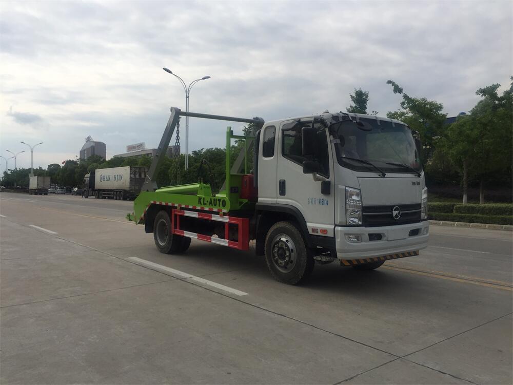 6方擺臂垃圾車(chē)-程力凱馬凱捷6噸擺臂式垃圾車(chē)廠家